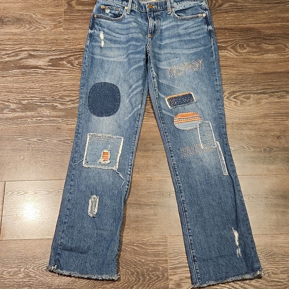 ❤️ LUCKY BRAND × YELLOWSTONE EASY RIDER BOOTCUT PATCHWORK JEANS, 8 (29) - Picture 4 of 16